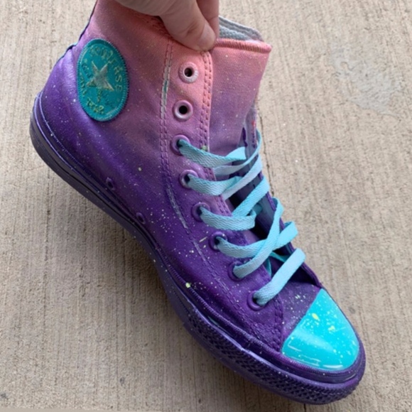 Converse Sneaker Customs "Space Cadet" W10 M8.5 - Picture 4 of 6